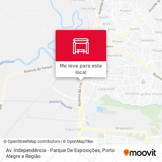 Av. Independência - Parque De Exposições mapa