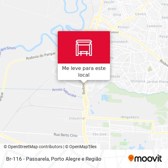 Br-116 - Passarela mapa