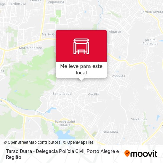Tarso Dutra - Delegacia Polícia Civil mapa