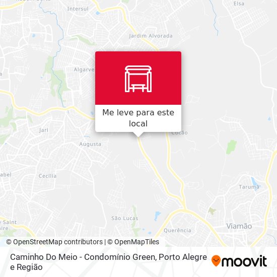 Caminho Do Meio - Condomínio Green mapa