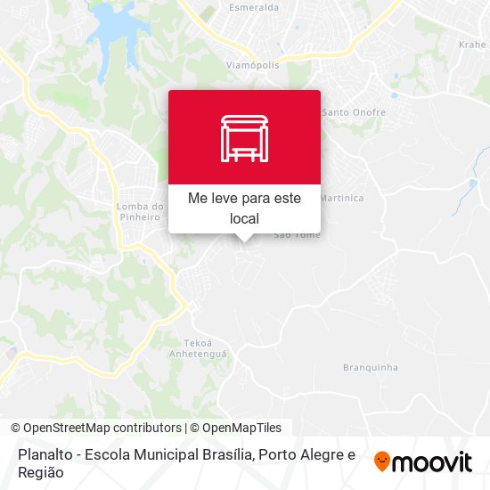 Planalto - Escola Municipal Brasília mapa