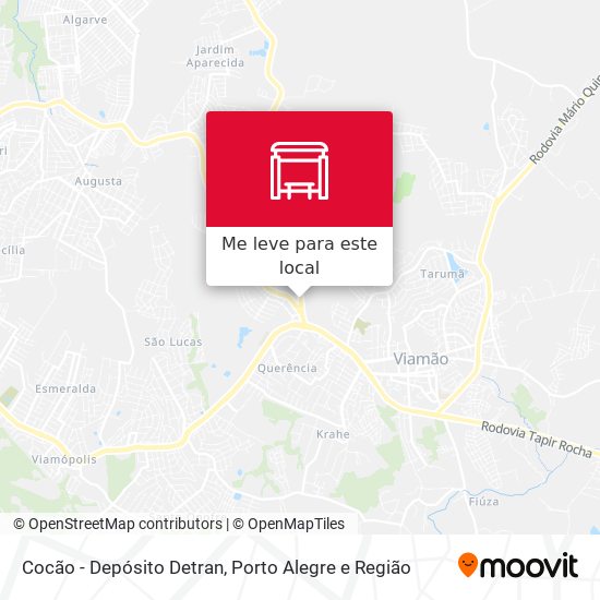Cocão - Depósito Detran mapa