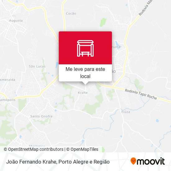 João Fernando Krahe mapa