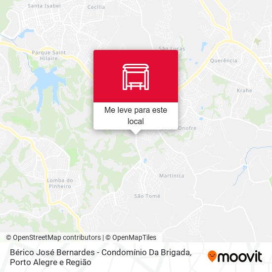 Bérico José Bernardes - Condomínio Da Brigada mapa