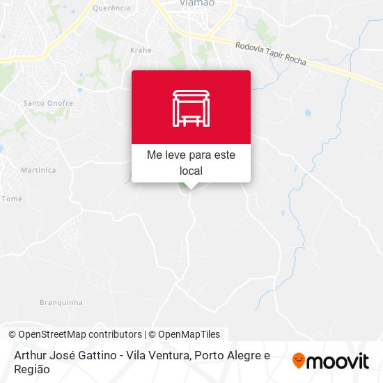 Arthur José Gattino - Vila Ventura mapa