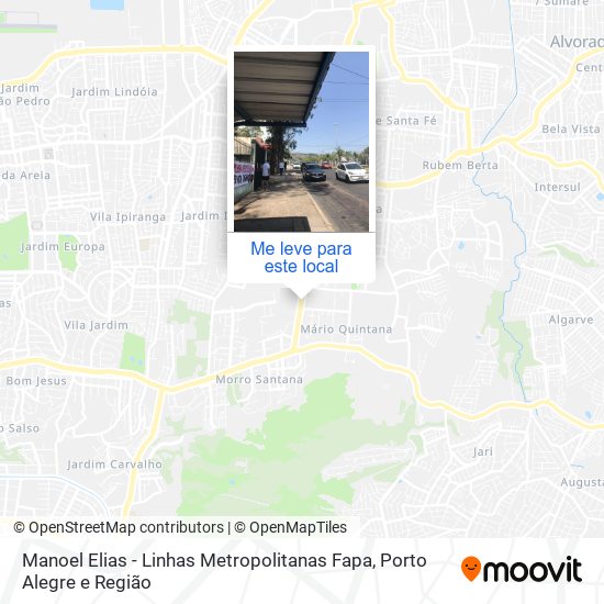 Manoel Elias - Linhas Metropolitanas Fapa mapa