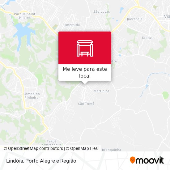 Lindóia mapa