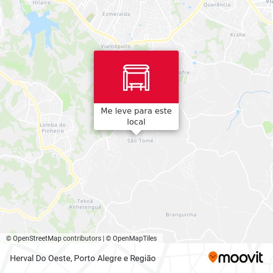 Herval Do Oeste mapa