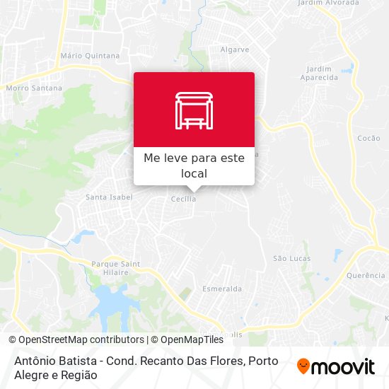 Antônio Batista - Cond. Recanto Das Flores mapa