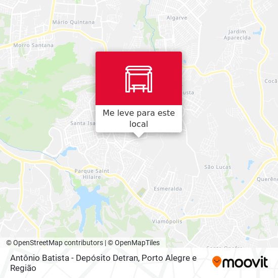 Antônio Batista - Depósito Detran mapa