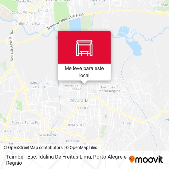 Taimbé - Esc. Idalina De Freitas Lima mapa