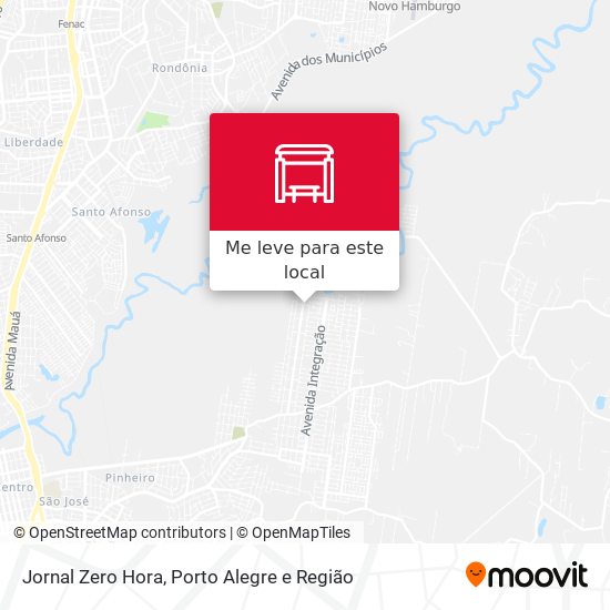 Jornal Zero Hora mapa
