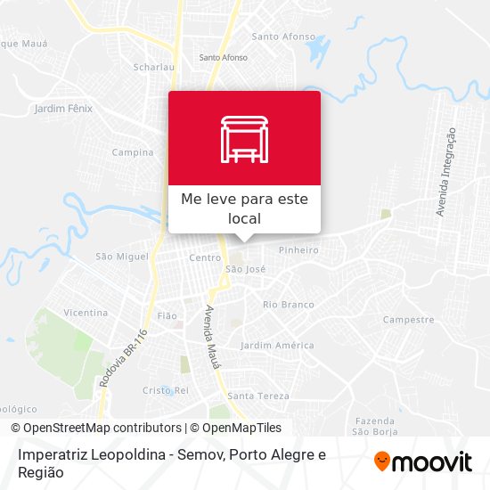 Imperatriz Leopoldina - Semov mapa