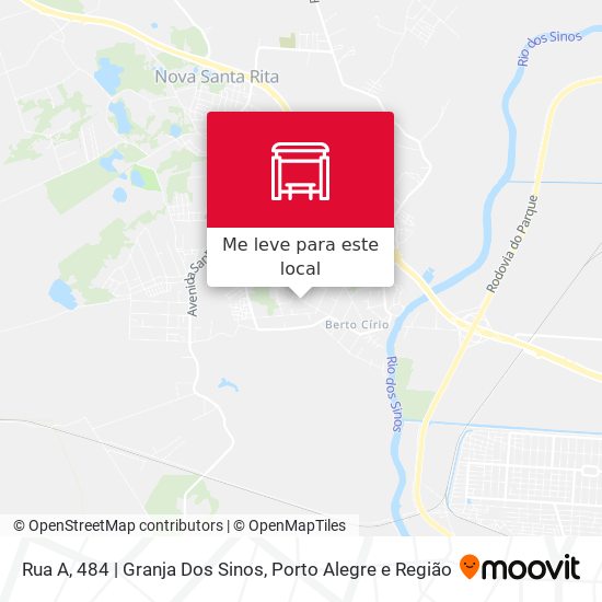 Rua A, 484 | Granja Dos Sinos mapa