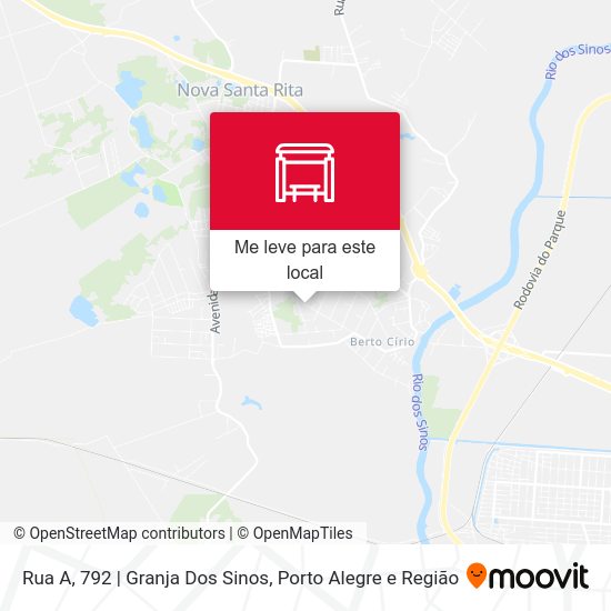 Rua A, 792 | Granja Dos Sinos mapa