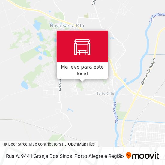 Rua A, 944 | Granja Dos Sinos mapa