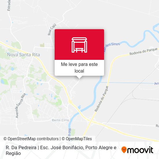 R. Da Pedreira | Esc. José Bonifácio mapa