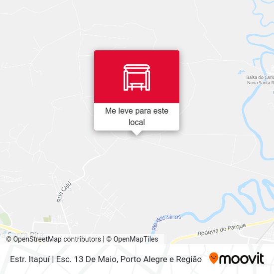 Estr. Itapuí | Esc. 13 De Maio mapa