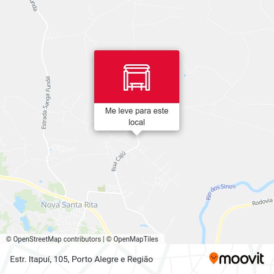 Estr. Itapuí, 105 mapa