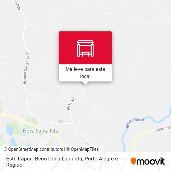 Estr. Itapuí | Beco Dona Laurinda mapa