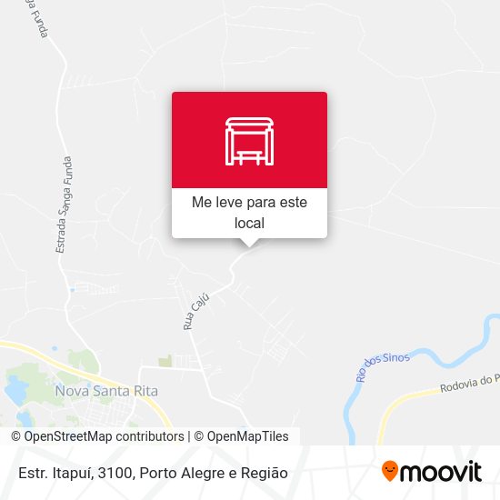 Estr. Itapuí, 3100 mapa