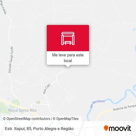 Estr. Itapuí, 85 mapa
