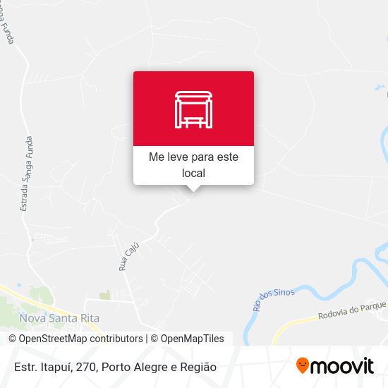 Estr. Itapuí, 270 mapa