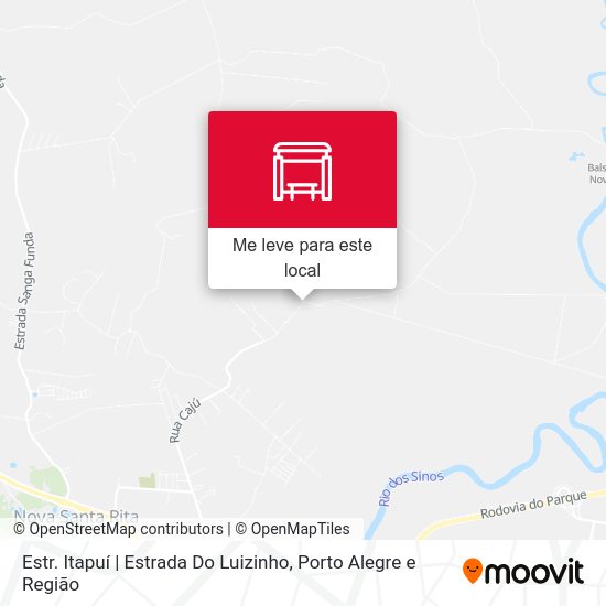 Estr. Itapuí | Estrada Do Luizinho mapa