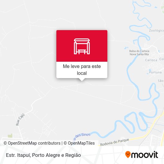 Estr. Itapuí mapa