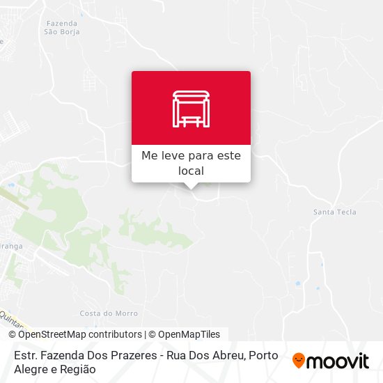 Estr. Fazenda Dos Prazeres - Rua Dos Abreu mapa