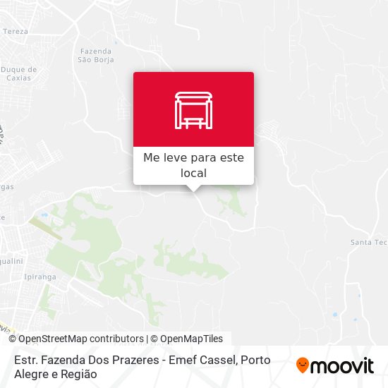 Estr. Fazenda Dos Prazeres - Emef Cassel mapa