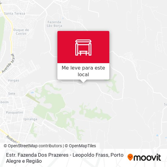 Estr. Fazenda Dos Prazeres - Leopoldo Frass mapa