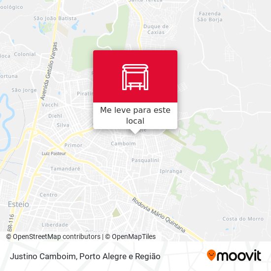 Justino Camboim mapa