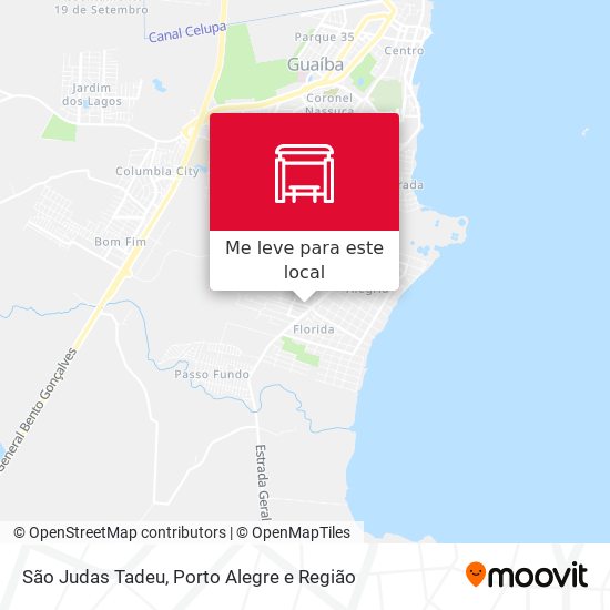 São Judas Tadeu mapa