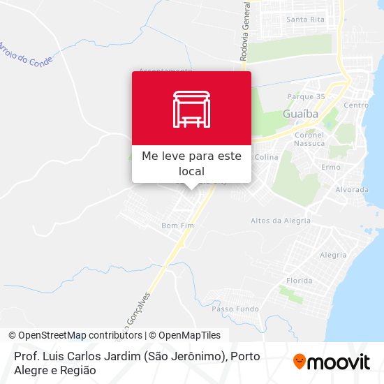 Prof. Luis Carlos Jardim (São Jerônimo) mapa