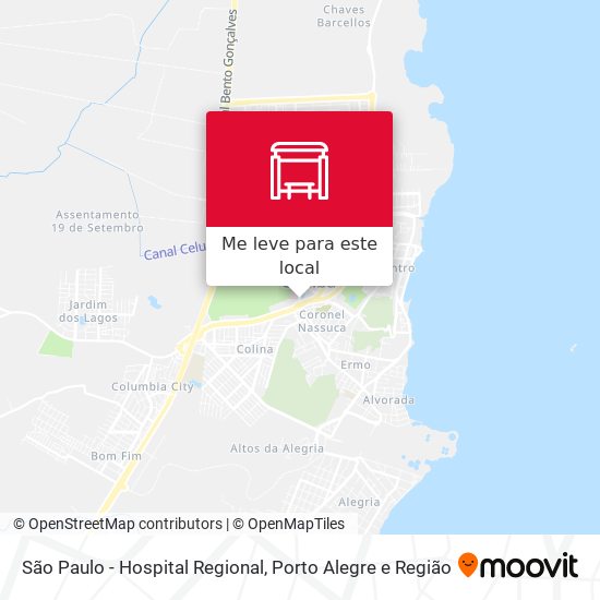 São Paulo - Hospital Regional mapa