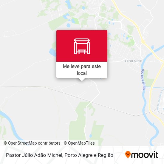Pastor Júlio Adão Michel mapa