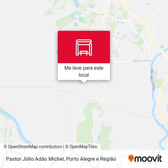 Pastor Júlio Adão Michel mapa