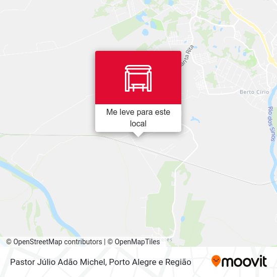 Pastor Júlio Adão Michel mapa