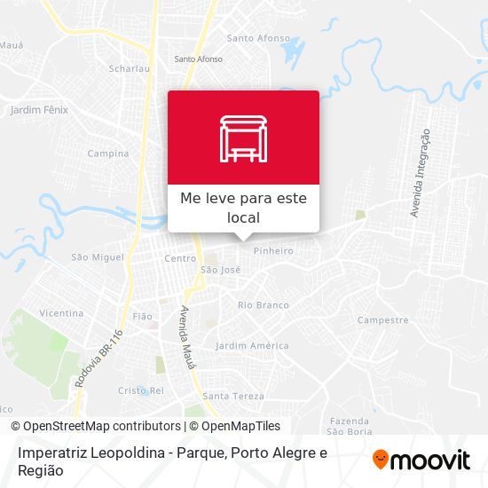 Imperatriz Leopoldina - Parque mapa