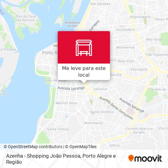 Como chegar até Azenha - Shopping João Pessoa Cb em Porto Alegre