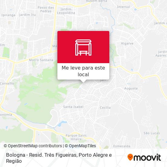 Bologna - Resid. Três Figueiras mapa