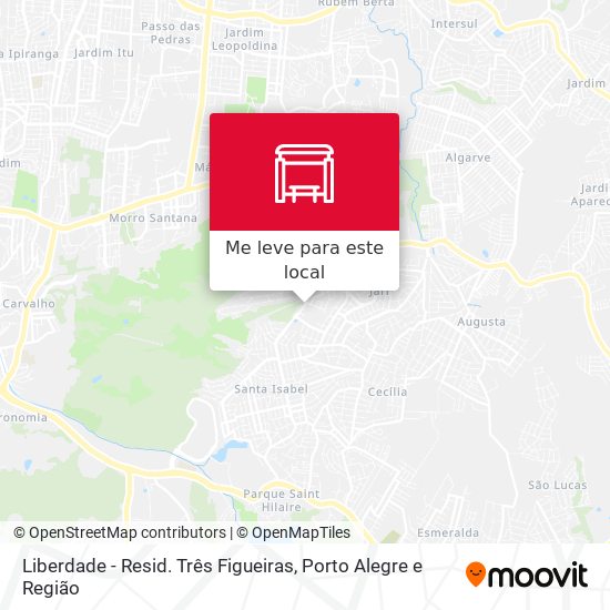 Liberdade - Resid. Três Figueiras mapa