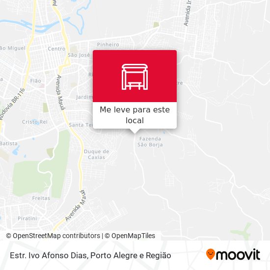 Estr. Ivo Afonso Dias mapa