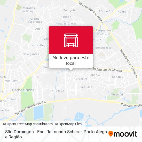 São Domingos - Esc. Raimundo Scherer mapa