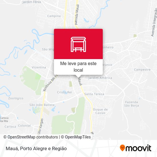 Mauá mapa
