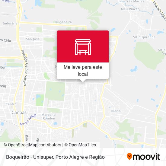 Boqueirão - Unisuper mapa