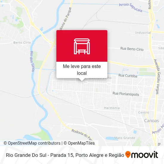 Rio Grande Do Sul - Parada 15 mapa