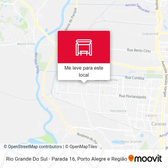 Rio Grande Do Sul - Parada 16 mapa