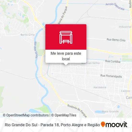 Rio Grande Do Sul - Parada 18 mapa